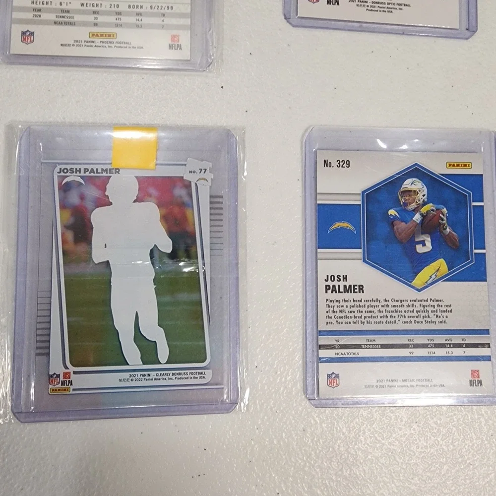 Panini Football Josh Palmer 2021 RC Lot Of 10